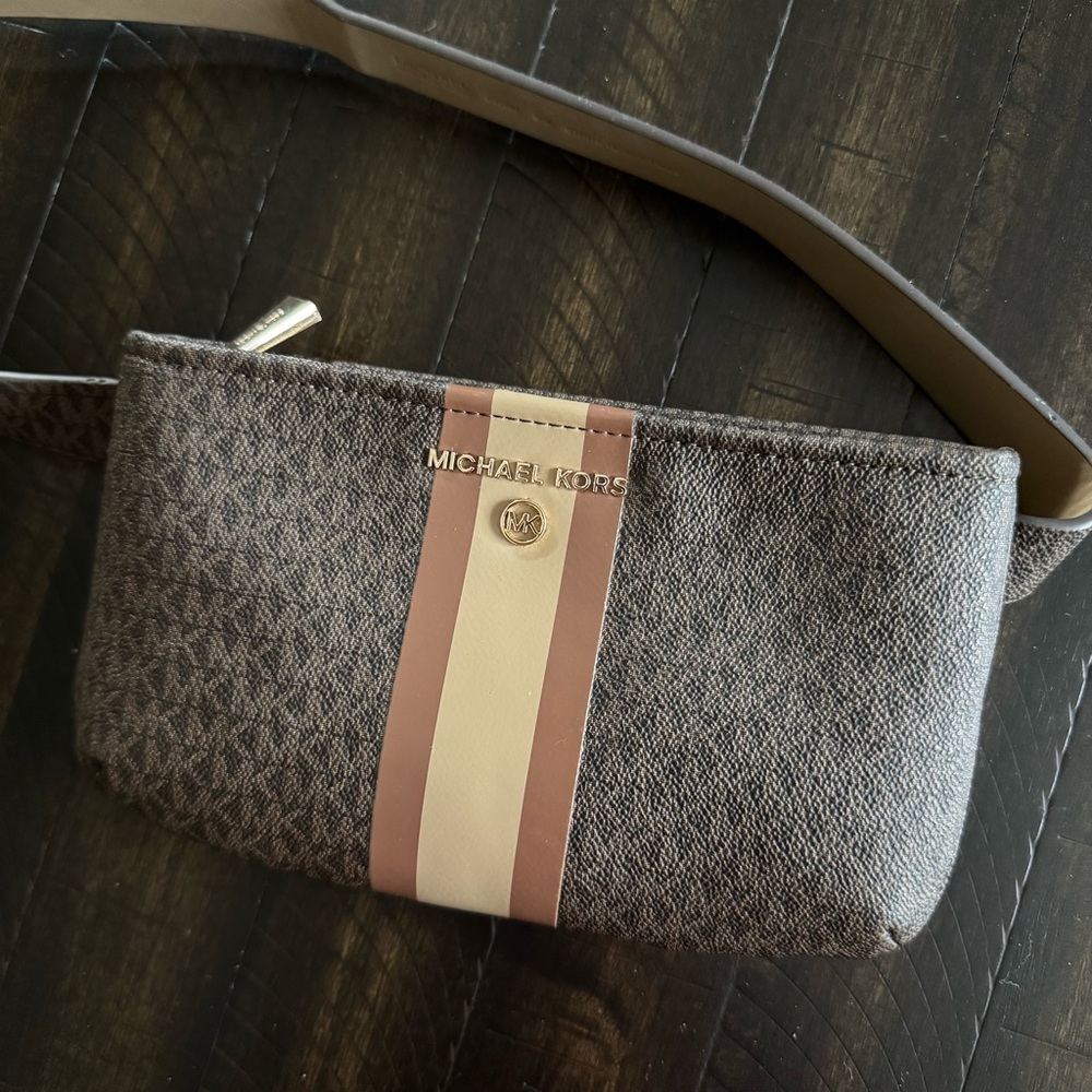 MICHAEL Michael Kors Brown Logo Belt Bag